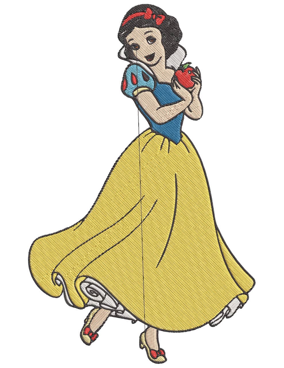 Snow White Princess Disney Seven Dwarfs Embroidery Design 027 Digital Embroidery Designs 